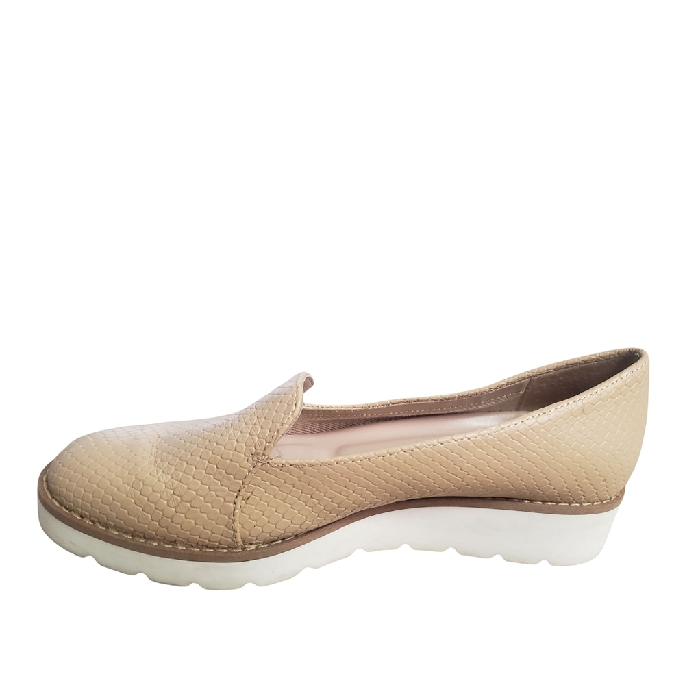Preston & York Loafer Womens 6.5 Hannah Tan Snake Embossed Shoes Leather Loafers - Picture 5 of 13